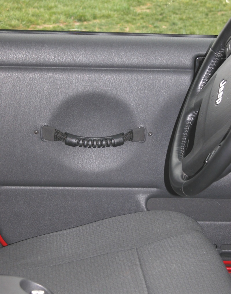 Jeep Wrangler Door Pull Straps - Rugged Ridge - Black - `97-`06